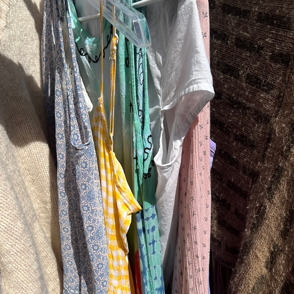bundle of 6 women’s blouses and dresses.